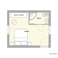 chambre gite salon
