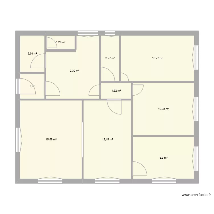 FARID NAGAZ RDC. Plan de 16  et 153 m²