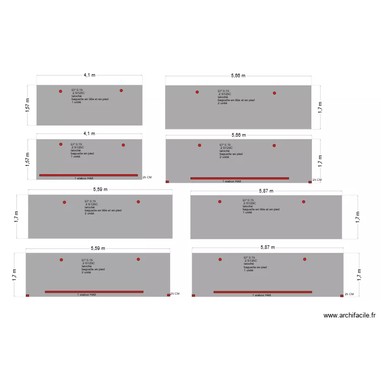 MUR TOUYRE 1. Plan de 