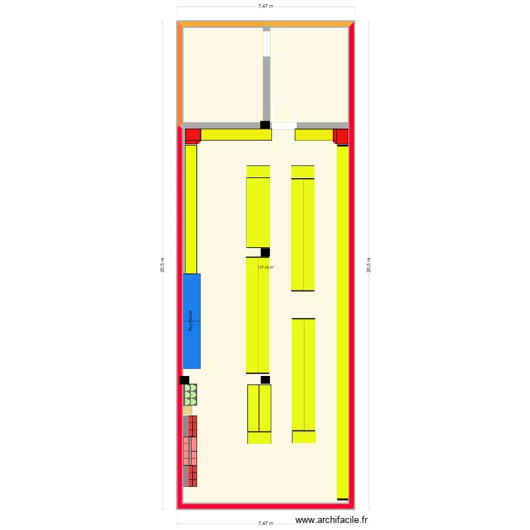 stif. Plan de 1  et 137 m²