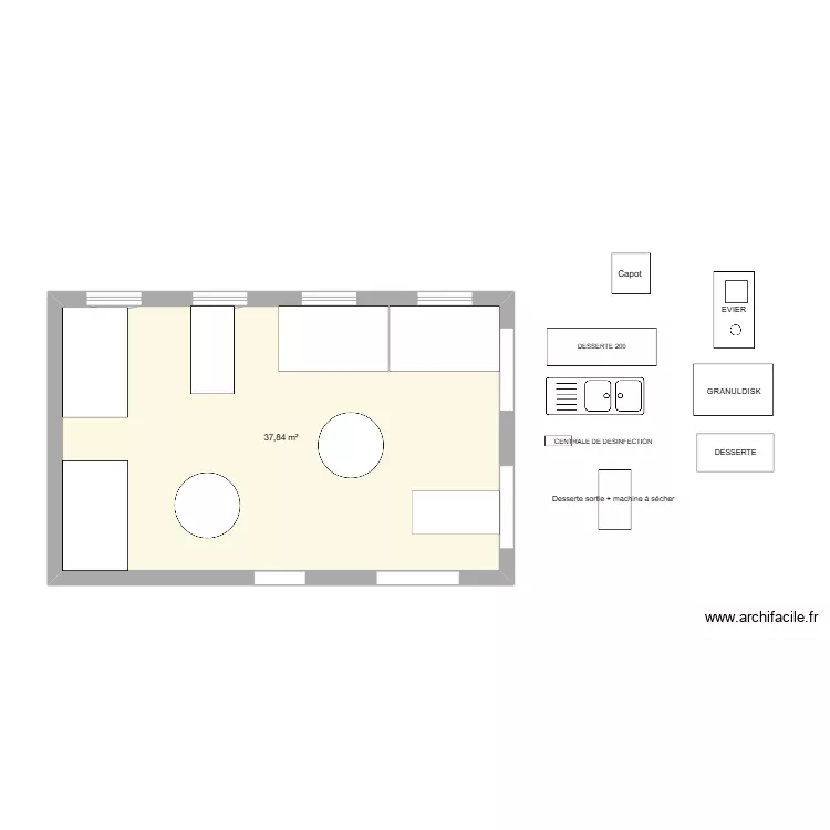 PLONGE PROVISOIRE CASTELNAU. Plan de 