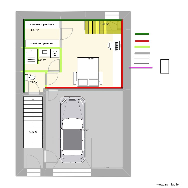 maison sainte Sophie 2. Plan de 22 pièces et 226 m2