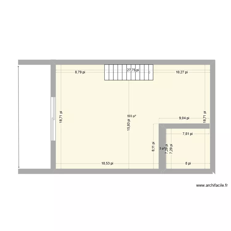 Lucie Guerin. Plan de 2 Pièces et 47 m²