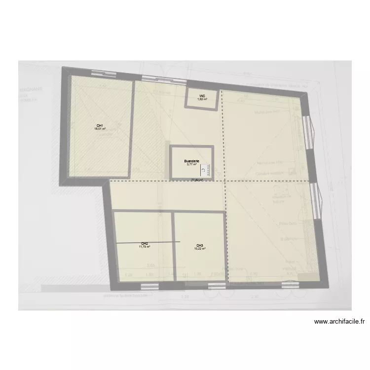 etage 2 - elise. Plan de 6 pièces et 175 m² etage 2 - elise. Plan de 6 pièces et 175 m²