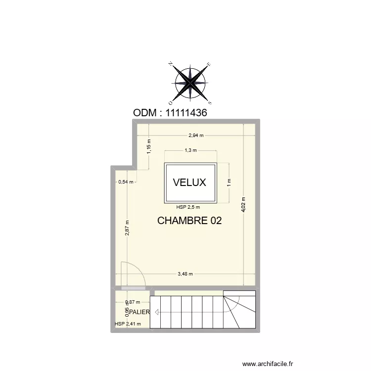 PLAN 2D LA ROUVIERE ETAGE. Plan de PLAN 2D LA ROUVIERE ETAGE. Plan de