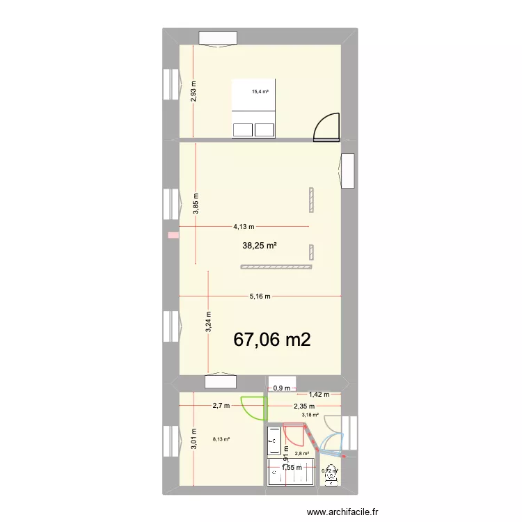 bastia grand salon. Plan de 6 et 68 m² bastia grand salon. Plan de 6 et 68 m²