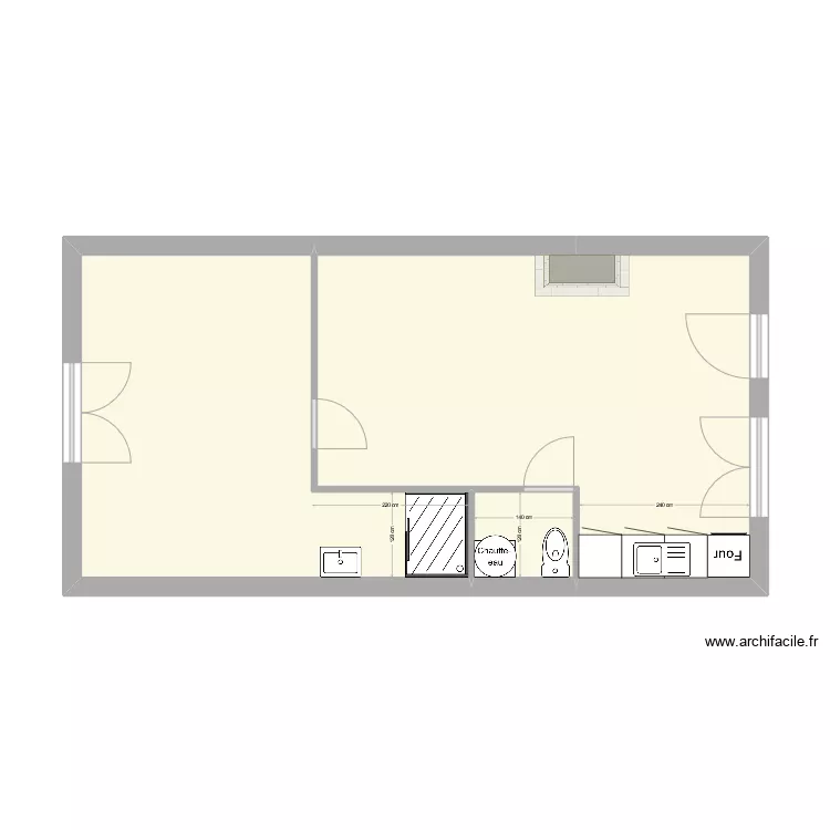 APPARTEMENT 3 BIS. Plan de 