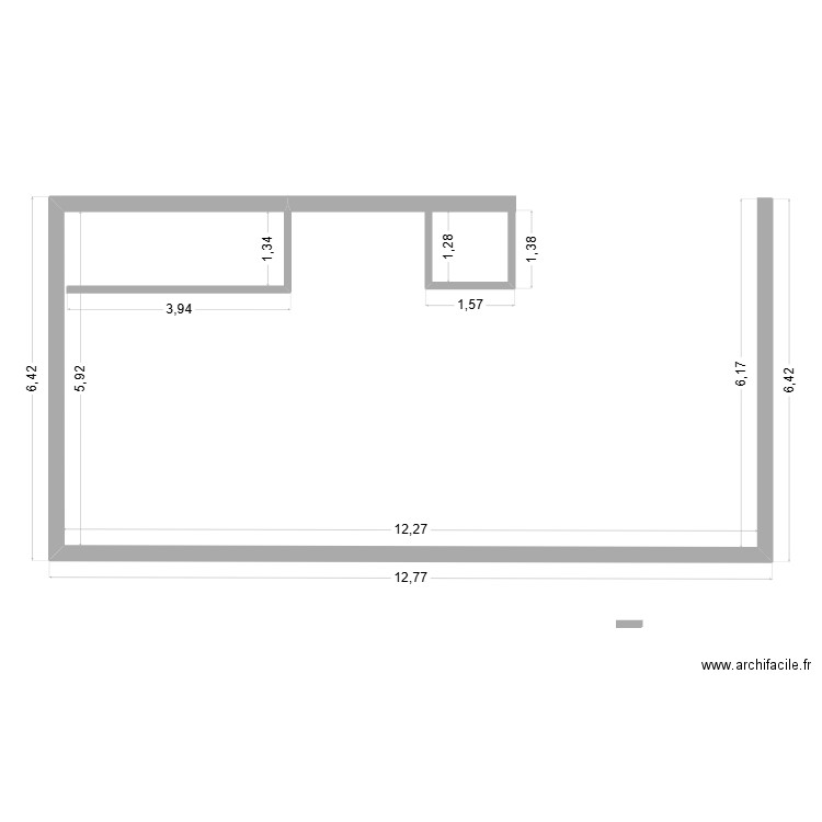 pièce à vivre avec cuisine. Plan de 0 pièce et 0 m2