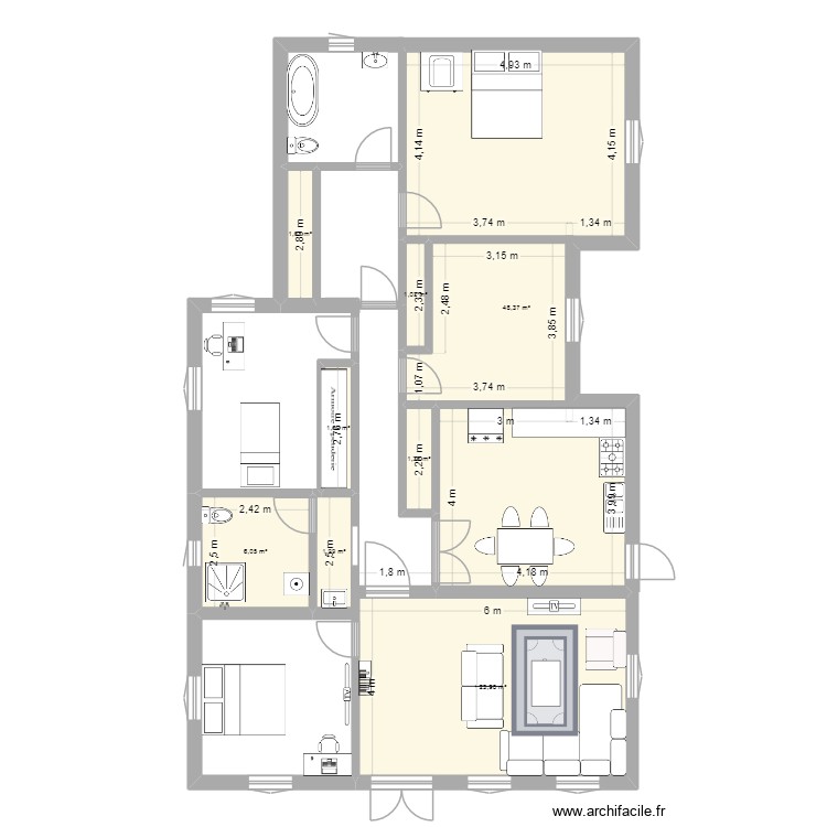 maison2. Plan de 0 pièce et 0 m2