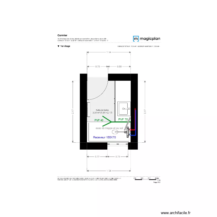 Plan Projet  Cormier. Plan de 