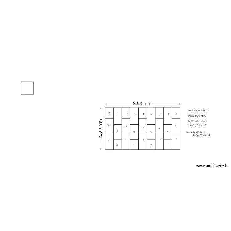 terrasse chai. Plan de 