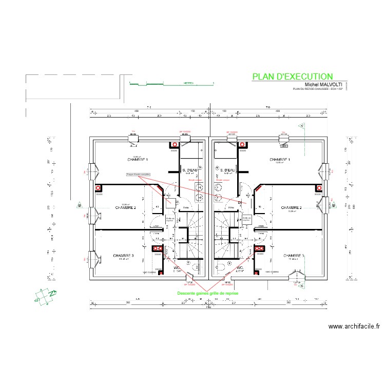 PLAN ETAGE - INDICE A - 28/04/25. Plan de 0 pièce et 0 m2
