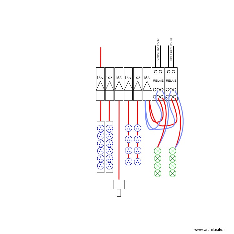 CABLAGE TABLEAU STANDART. Plan de 0 pièce et 0 m2