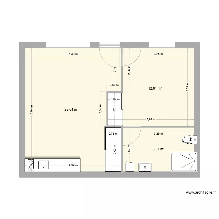 appart mna. Plan de appart mna. Plan de