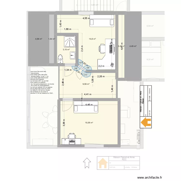 maisonV5. Plan de 