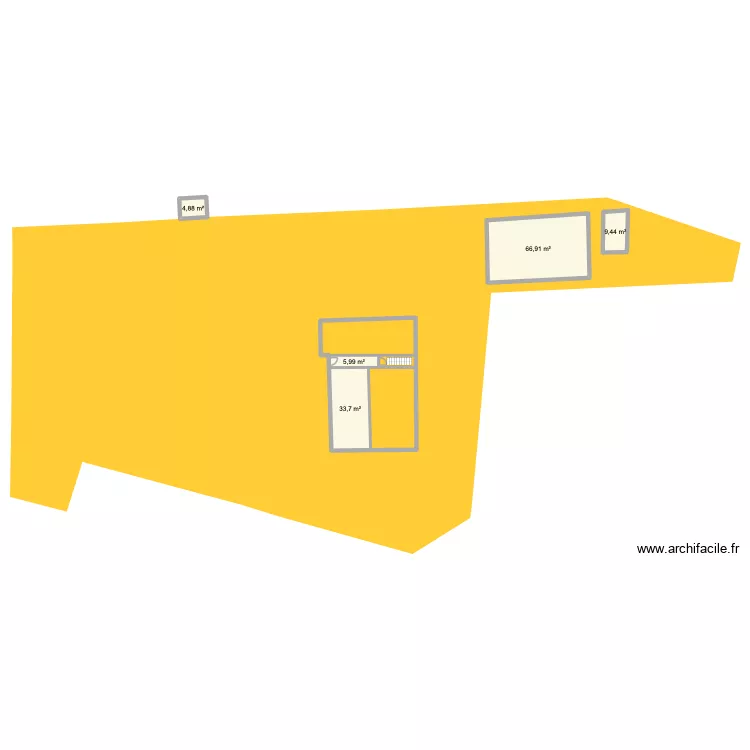 Pinsons 10. Plan de 5 et 121 m² Pinsons 10. Plan de 5 et 121 m²