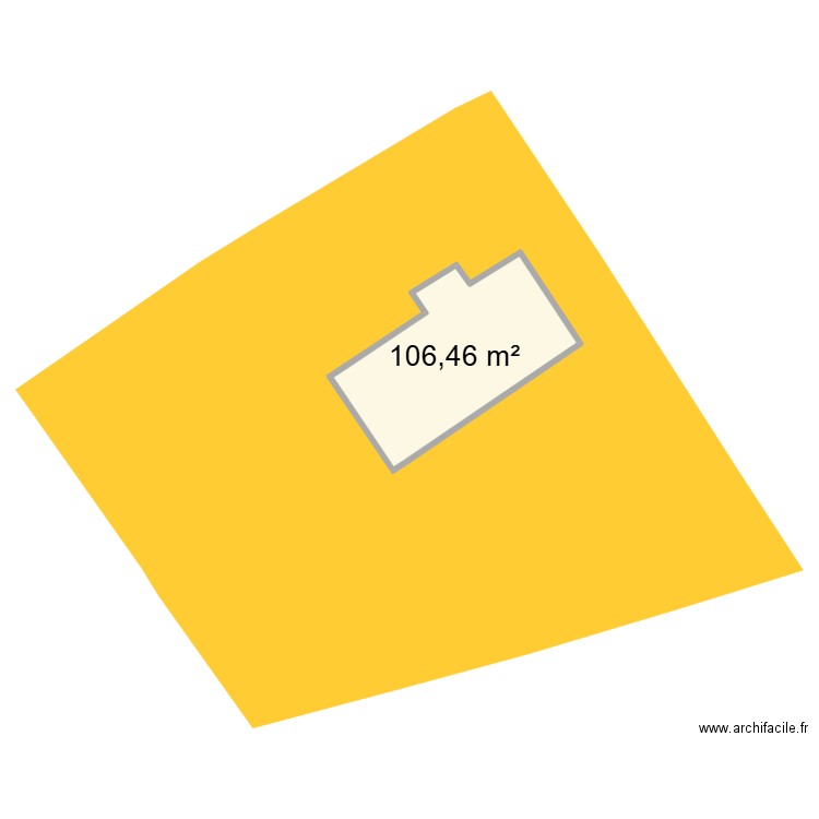 RANCE PARCELLE. Plan de 1 pièce et 106 m2