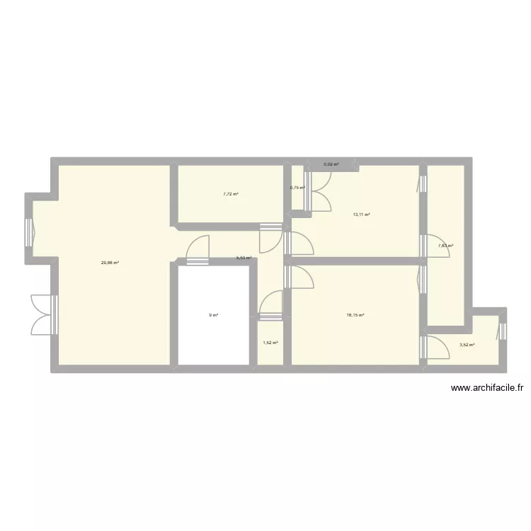 8 Place promenade Populle Roanne App 2. Plan de 11 et 95 m² 8 Place promenade Populle Roanne App 2. Plan de 11 et 95 m²