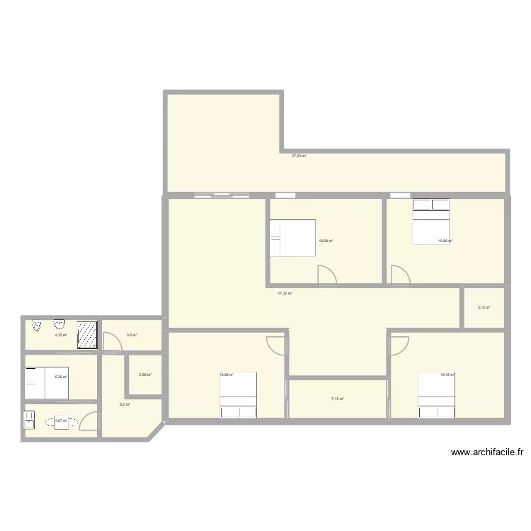 PLAN 4. Plan de 14 et 197 m² PLAN 4. Plan de 14 et 197 m²