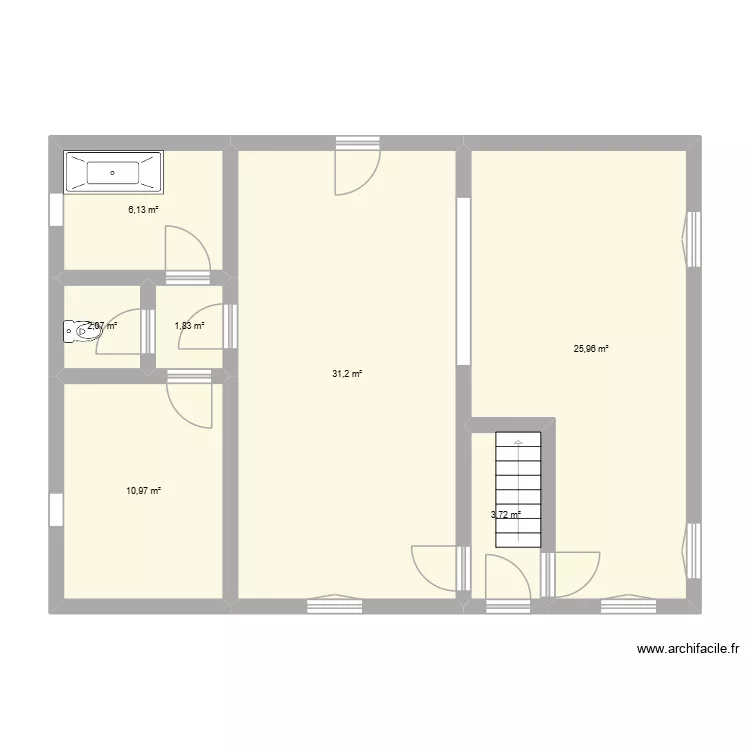Plan laiterie 2. Plan de 23 et 269 m² Plan laiterie 2. Plan de 23 et 269 m²