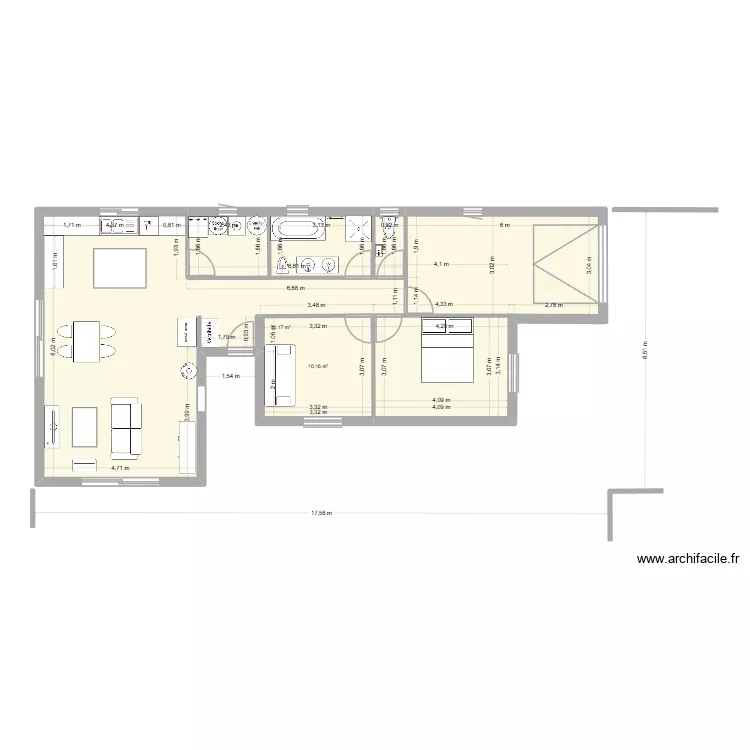 CROZE 2. Plan de 3 et 98 m² CROZE 2. Plan de 3 et 98 m²