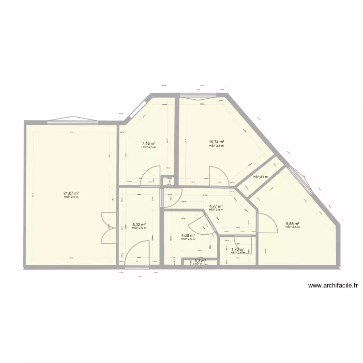 DUBREUIL24. Plan de 10 Pièces et 66 m² DUBREUIL24. Plan de 10 Pièces et 66 m²