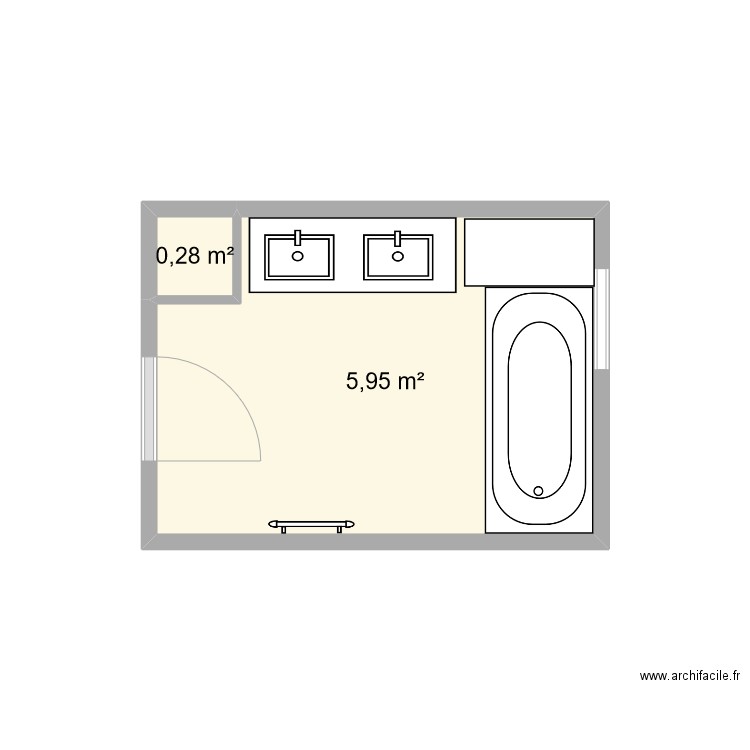 SDB . Plan de 0 pièce et 0 m2