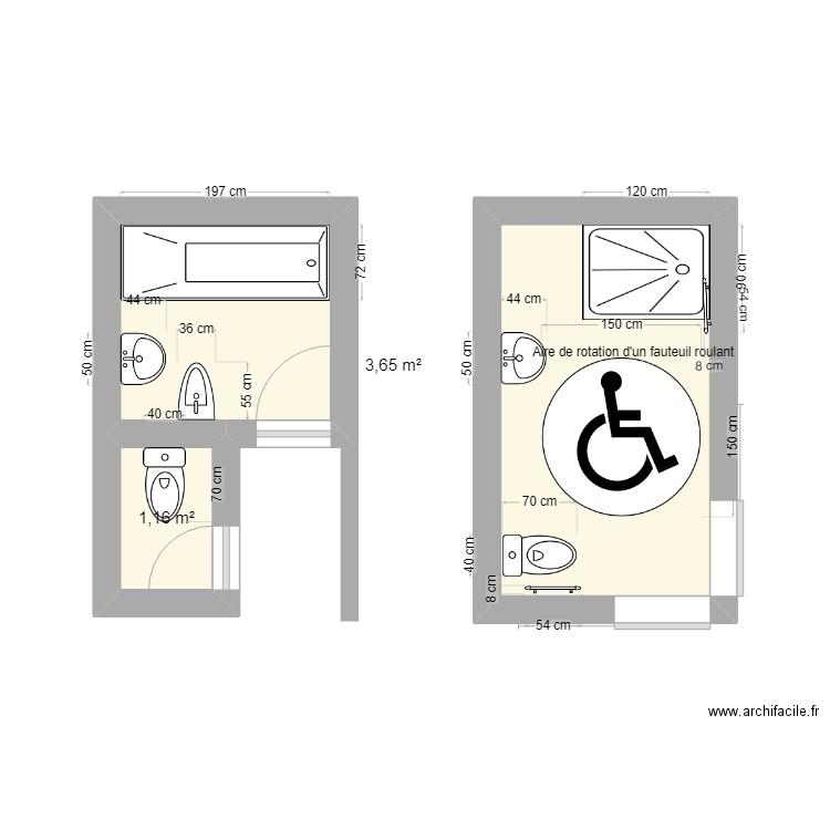 VAD MATH. Plan de 3 pièces et 12 m2