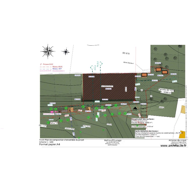 Plan composition. Plan de 0 pièce et 0 m2