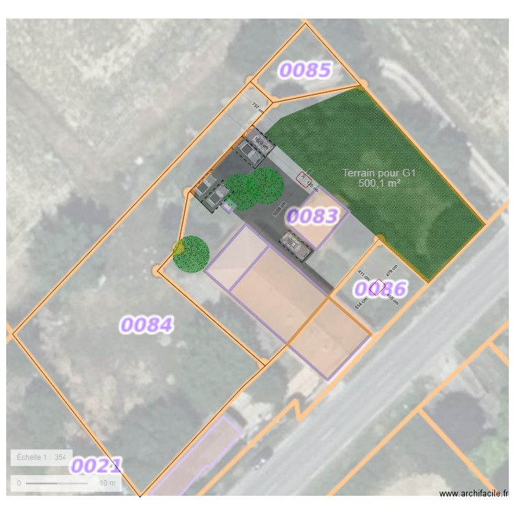 Extérieur La Mane. Plan de 5 pièces et 304 m2