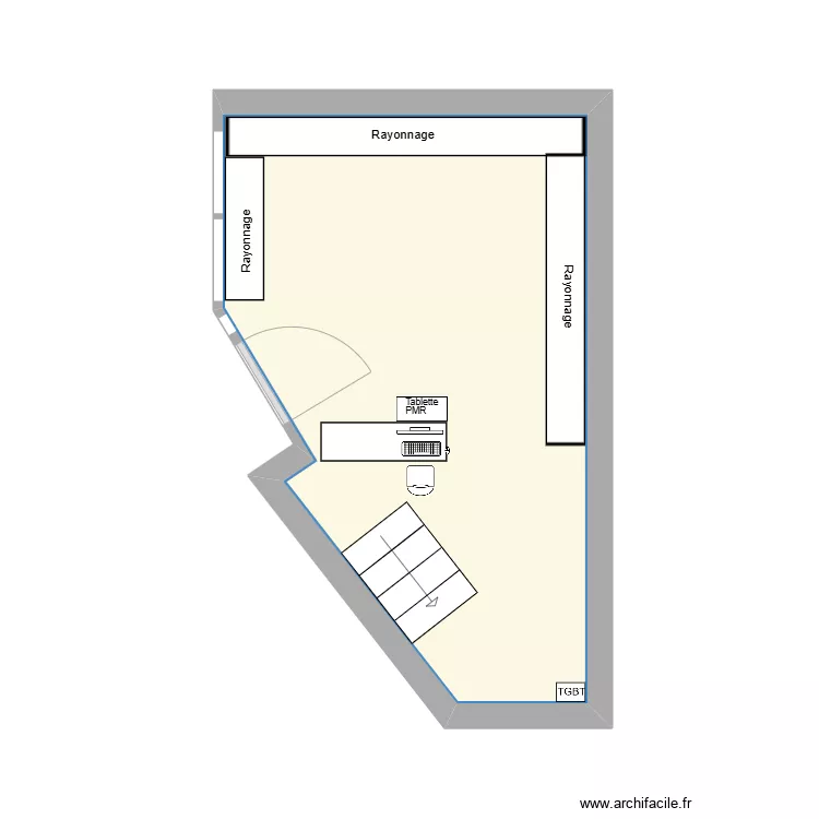 plan apr&egrave;s  am&eacute;nagement otaku galerie gare. Plan de 