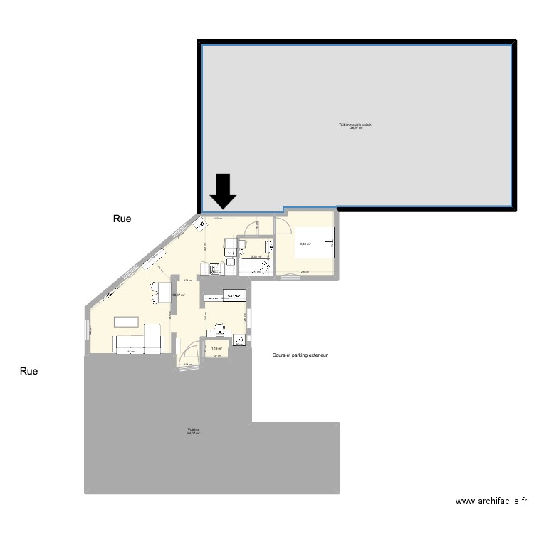 Alfortville Pour Instalation clim. Plan de 7 pièces et 245 m2
