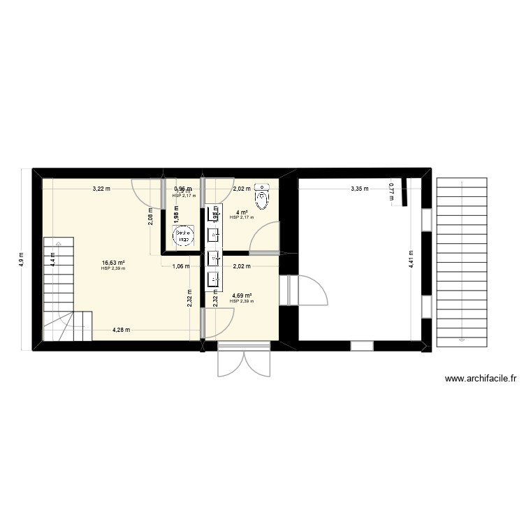 Paroisse Revel. Plan de 0 pièce et 0 m2