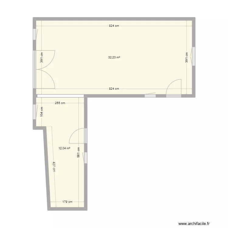Plan grange rez avec côtes. Plan de Plan grange rez avec côtes. Plan de