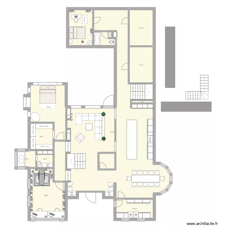 Maison Outaouais 2.1.3-2. Plan de 27 Pièces et 493 m² Maison Outaouais 2.1.3-2. Plan de 27 Pièces et 493 m²