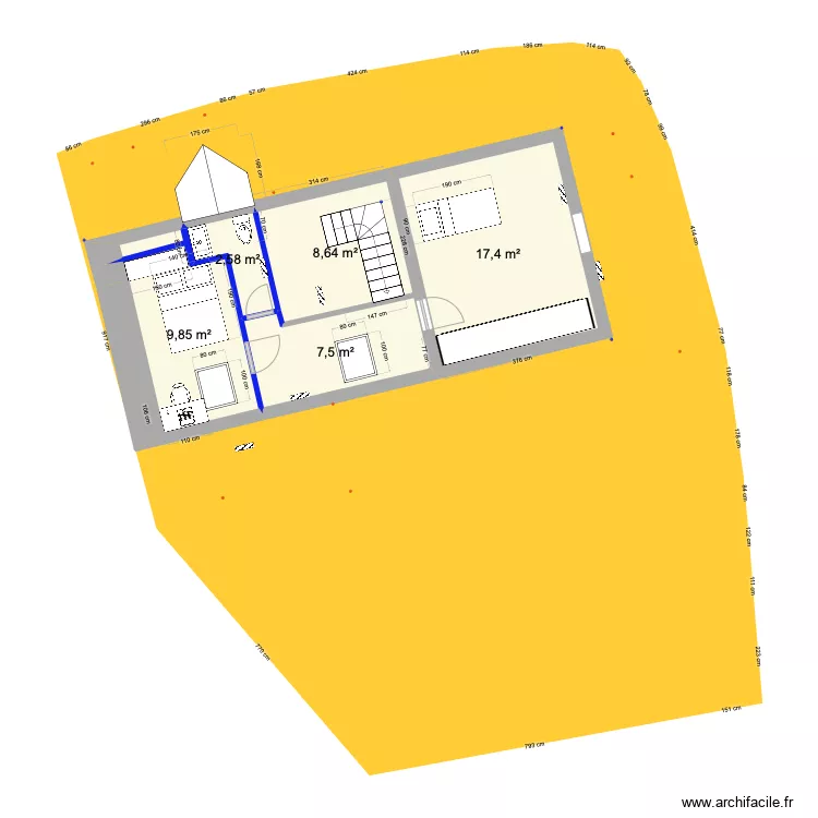 PRIEUX intérieur 1ER 1 bis eco ++. Plan de PRIEUX intérieur 1ER 1 bis eco ++. Plan de
