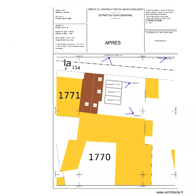plan cadastral 1/200 apres (1). Plan de plan cadastral 1/200 apres (1). Plan de