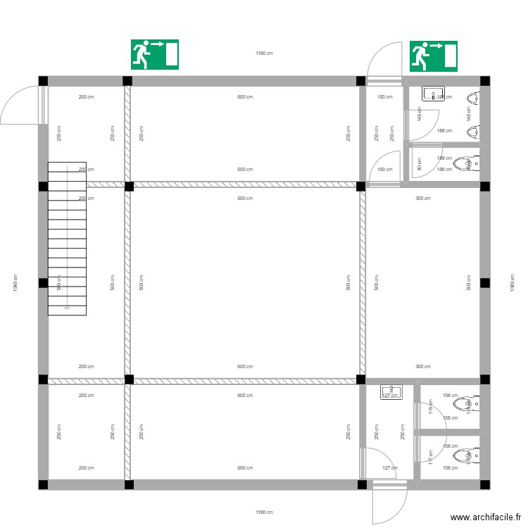 The Box 2 Structure. Plan de 14 pièces et 225 m2