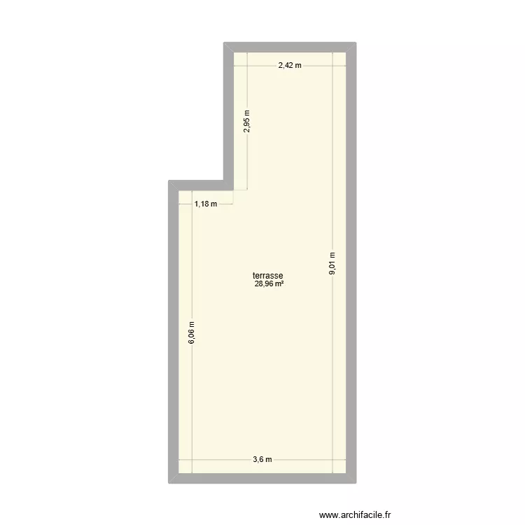 terrasse test 2. Plan de 