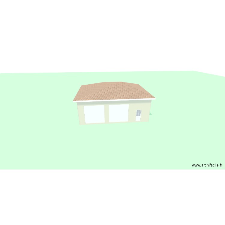 garage. Plan de 1 pièce et 79 m2