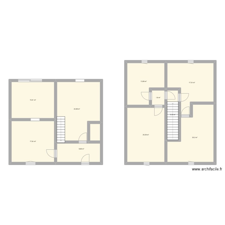 pan maison récuquelle. Plan de 10 pièces et 144 m2
