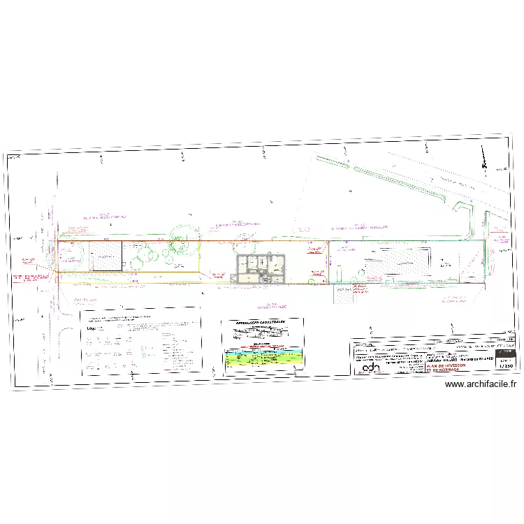 Essai - Limite implantation Sud. Plan de 10 et 114 m² Essai - Limite implantation Sud. Plan de 10 et 114 m²