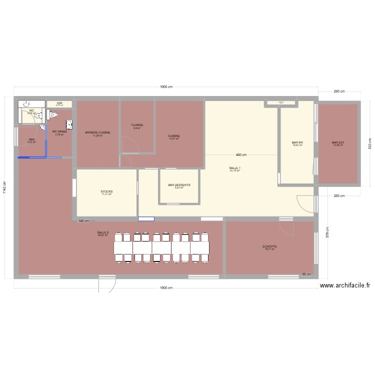 DDK v2. Plan de 15 pièces et 204 m2