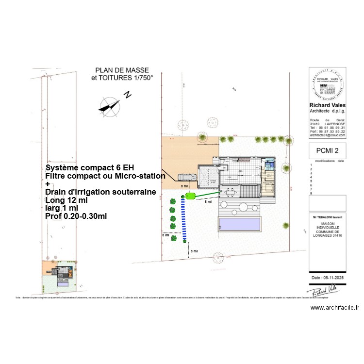 Tebaldini. Plan de 0 pièce et 0 m2
