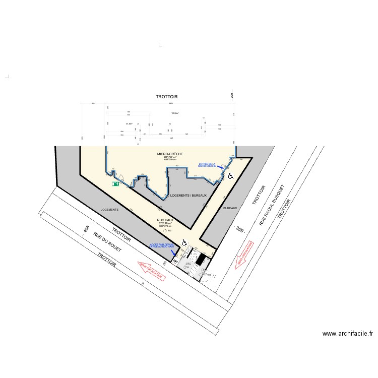 PLAN NIVEAU 1. Plan de 9 pièces et 975 m2