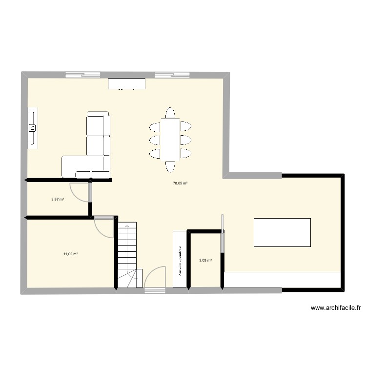 RDC Gabriel Péri. Plan de 0 pièce et 0 m2