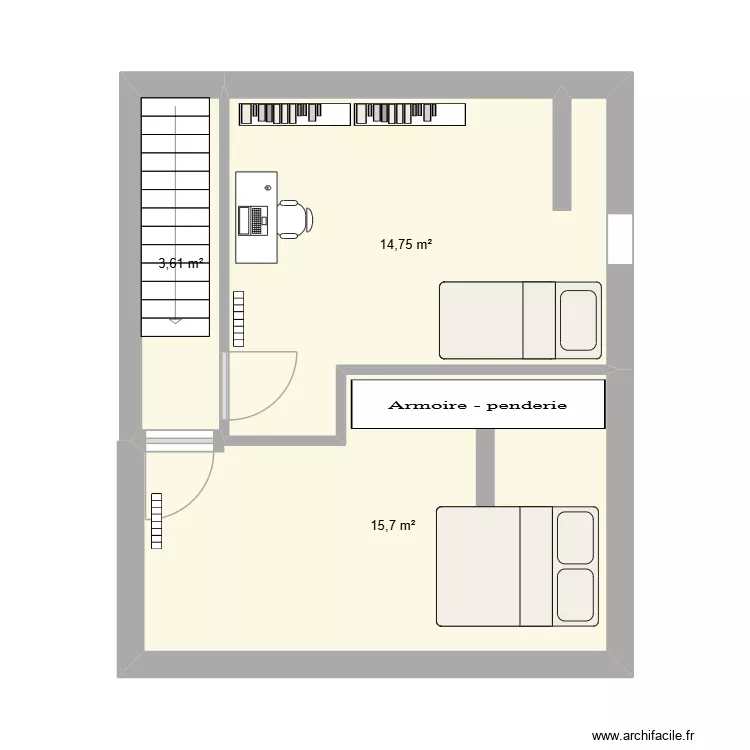 étage. Plan de 3 et 34 m² étage. Plan de 3 et 34 m²