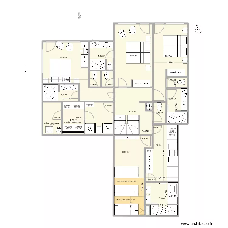 PLAN REZ-DE-JARDIN DU 3 JUILLET. Plan de 19 et 126 m² PLAN REZ-DE-JARDIN DU 3 JUILLET. Plan de 19 et 126 m²