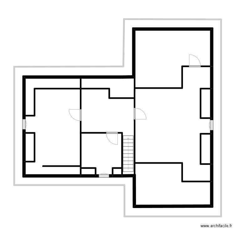 Recette elec. Plan de 5 pièces et 165 m2