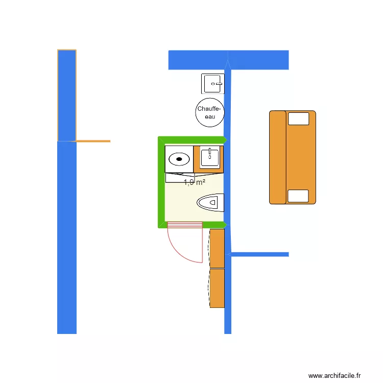 NIEUL Buanderie/WC v2. Plan de 